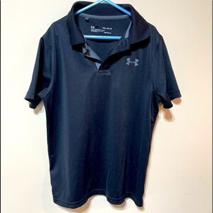 Boys Under Armour Polo Shirt size Med Loose fit